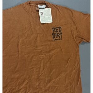 Vintage Red Dirt Hawaii T-Shirt XL Burnt Orange Kona Maui USA Made NWT